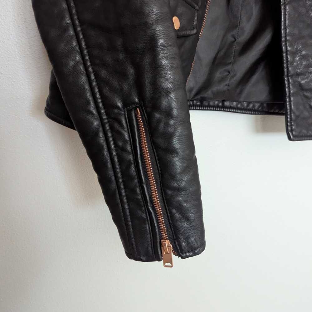 Marc New York Black Textured Leather Jacket - Picture 6 of 7
